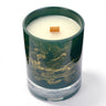 Terroso Geurkaars Groen - Marmerglas - 11 cm - groen en goud - Mooier Thuis