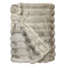 Winterhome luxe imitatiebont deken Arctic Fox Beige plaid/deken - 100% polyester - Mooier Thuis