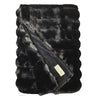Winterhome luxe imitatiebont deken Arctic Fox Black plaid/deken - zwart - Mooier Thuis