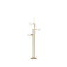 Balance 3-lichts vloerlamp messing/wit - wit en goud - Mooier Thuis