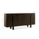 Dressoir Rondo - 175cm Donkerbruin