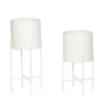 Witte Airy Pots (set van 2) bloemenstandaard - ijzer - Mooier Thuis