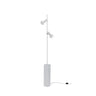Set vloerlamp 2-lichts lichtgrijs - glas en ijzer - Mooier Thuis