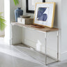 Ace Consoletafel Gerecycled Vurenhout Naturel 170x38 cm - naturel en bruin - Mooier Thuis