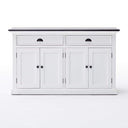 Halifax Contrast Buffetkast 145 cm | Wit/Zwart - afbeelding 12