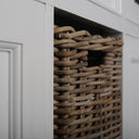 Halifax Buffetkast met 2 rotan manden 124 cm | Wit - afbeelding 16