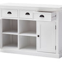Halifax Buffetkast met 2 rotan manden 124 cm | Wit - afbeelding 30