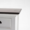 Halifax Accent Buffetkast 124 cm met 2 rotan manden | Wit/Bruin - afbeelding 16