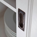 Halifax Contrast Buffetkast met schuifdeuren 124 cm | Wit/Zwart - afbeelding 6