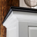 Halifax Contrast Buffetkast met schuifdeuren 124 cm | Wit/Zwart - afbeelding 8