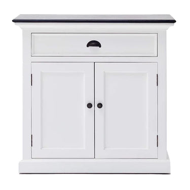 Halifax Contrast Dressoir 90 cm | Wit/Zwart - Mooier Thuis