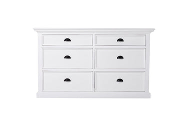 Halifax Commode 145 cm met 6 lades | Wit - Mooier Thuis