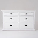 Halifax Commode 145 cm met 6 lades | Wit - afbeelding 17