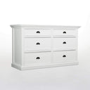 Halifax Commode 145 cm met 6 lades | Wit - afbeelding 2