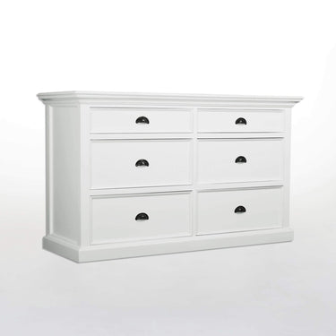 Halifax Commode 145 cm met 6 lades | Wit - afbeelding 2