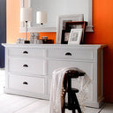Halifax Commode 145 cm met 6 lades | Wit - afbeelding 3