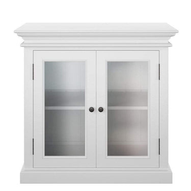 Halifax Buffetkast met 2 glazen deuren 90 cm | Wit - Mooier Thuis