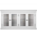Halifax Vitrinekast met 4 glazen deuren | Wit - Mooier Thuis