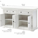 NovaSolo Provence Dressoir 145 cm | Wit - Mooier Thuis