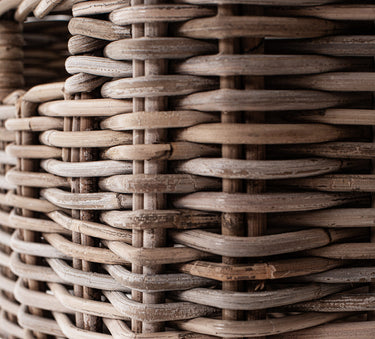 Halifax Accent Buffetkast met 4 rotan manden | Wit - afbeelding 6