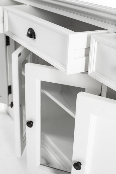 Halifax Dressoir met 4 deuren en 3 lades | Wit - afbeelding 9