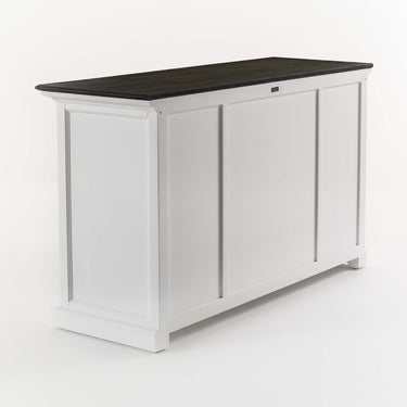 Halifax Contrast Buffetkast 145 cm met 4 deuren en 3 lades | Wit/Zwart - afbeelding 10