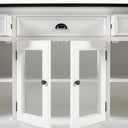 Halifax Contrast Buffetkast 145 cm met 4 deuren en 3 lades | Wit/Zwart - afbeelding 8