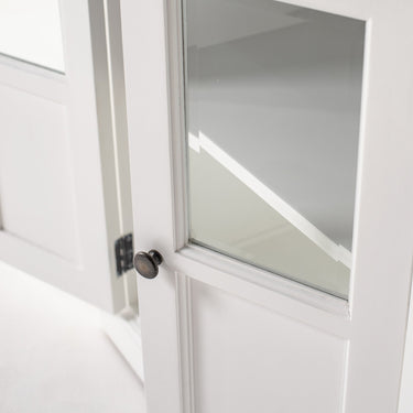 Halifax Contrast Dressoir met 6 glazen deuren 200 cm | Wit/Zwart - afbeelding 11