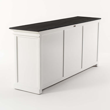 Halifax Contrast Dressoir met 6 glazen deuren 200 cm | Wit/Zwart - afbeelding 13