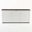 Halifax Contrast Dressoir met 6 glazen deuren 200 cm | Wit/Zwart - afbeelding 14