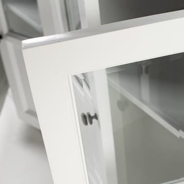 Halifax Contrast Dressoir met 6 glazen deuren 200 cm | Wit/Zwart - afbeelding 5