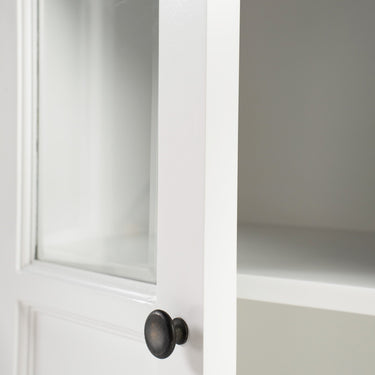 Halifax Contrast Dressoir met 6 glazen deuren 200 cm | Wit/Zwart - afbeelding 6