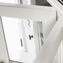 Halifax Contrast Buffetkast met 4 glazen deuren 145 cm | Wit/Zwart - afbeelding 4