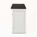 Halifax Contrast Buffetkast met 4 glazen deuren 145 cm | Wit/Zwart - afbeelding 8