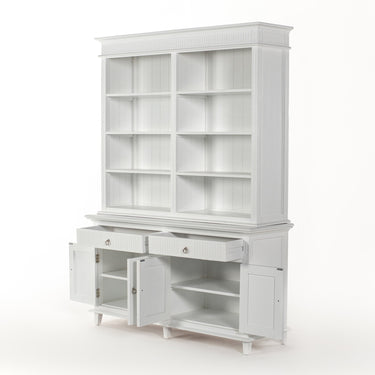 Skansen Boekenkast met Opzetkast 160 cm | Wit - afbeelding 2