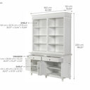 Skansen Boekenkast met Opzetkast 160 cm | Wit - afbeelding 6