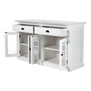 Halifax Buffetkast met glazen deuren 145 cm | Wit - afbeelding 3