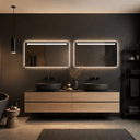 Badkamerspiegel Ambi 100×60 cm met dimbare LED en anticondens