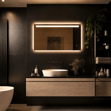 Badkamerspiegel Ambi 80×60 cm met dimbare LED en anticondens