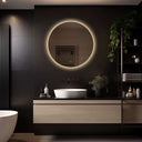 Rond badkamerspiegel Lena 80×80 cm met LED-verlichting rondom