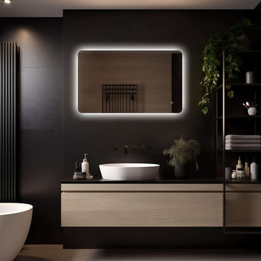 Badkamerspiegel Malaga 100×60 cm met dimbare LED en anticondens