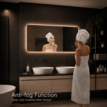 Badkamerspiegel Malaga 120×60 cm met dimbare LED en anticondens