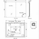 Badkamerspiegel Malaga 80×60 cm met dimbare LED en anticondens