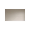 Badkamerspiegel Marbella 100×60 cm met gouden lijst met dimbare LED en anticondens