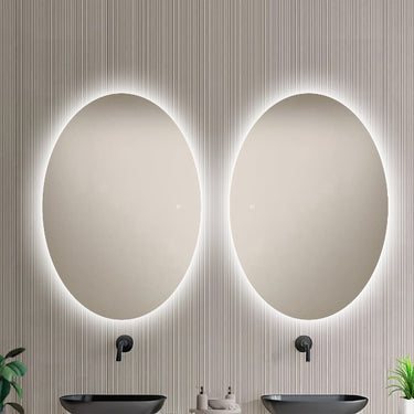 Badkamerspiegel Rondo 100×70 cm met dimbare LED en anticondens