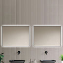 Badkamerspiegel Sorento 100×60 cm met zwarte lijst met dimbare LED en anticondens