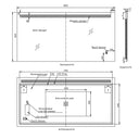 Badkamerspiegel Ambi 80×60 cm met dimbare LED en anticondens