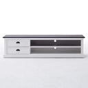 Halifax Contrast Tv-meubel 180 cm | Wit/Zwart - Mooier Thuis