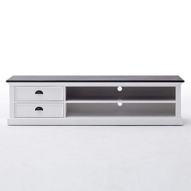 Halifax Contrast Tv-meubel 180 cm | Wit/Zwart - Mooier Thuis