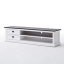 Halifax Contrast Tv-meubel 180 cm | Wit/Zwart - afbeelding 9